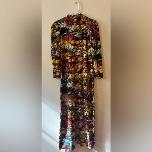 Samantha Pleet Multicolor Long Sleeve Dress